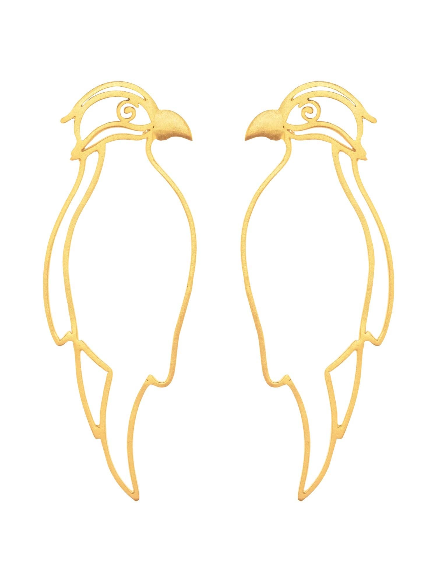 Bird of paradise earrings