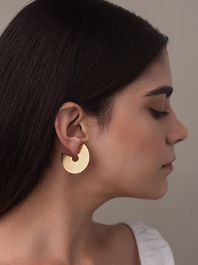 Disc earrings