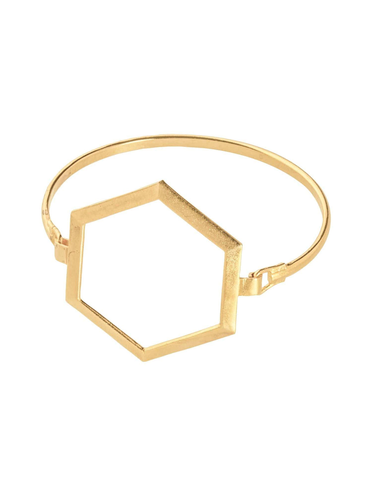 Hexagon frame bracelet