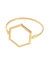 Hexagon frame bracelet